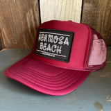 Hermosa Beach ROPER High Crown Trucker Hat - Burgundy Maroon