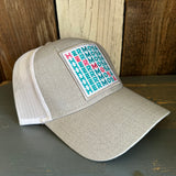 Hermosa Beach OCEAN DRIVE 6 Panel Low Profile Mesh Back Trucker Hat - Heather Grey/White