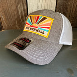 Hermosa Beach MUY HERMOSA 6 Panel Low Profile Mesh Back Trucker Hat - Charcoal Grey/White