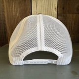 Hermosa Beach MUY HERMOSA 6 Panel Low Profile Mesh Back Trucker Hat - Charcoal Grey/White