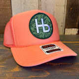 Hermosa Beach HERMOSA HILLS High Crown Trucker Hat - Coral