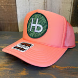 Hermosa Beach HERMOSA HILLS High Crown Trucker Hat - Coral