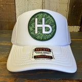 Hermosa Beach HERMOSA HILLS High Crown Trucker Hat - White