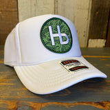 Hermosa Beach HERMOSA HILLS High Crown Trucker Hat - White