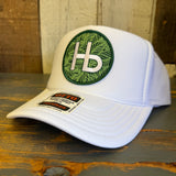 Hermosa Beach HERMOSA HILLS High Crown Trucker Hat - White