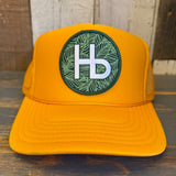 Hermosa Beach HERMOSA HILS High Crown Trucker Hat - Gold