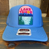 LAKE TAHOE High Crown Trucker Hat - Col. Blue