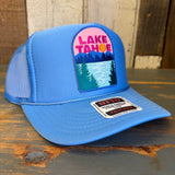 LAKE TAHOE High Crown Trucker Hat - Col. Blue