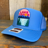 LAKE TAHOE High Crown Trucker Hat - Col. Blue