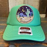 STARGAZER High Crown Trucker Hat - Cactus Green