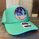 STARGAZER High Crown Trucker Hat - Cactus Green