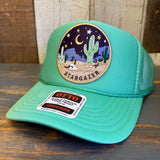 STARGAZER High Crown Trucker Hat - Cactus Green