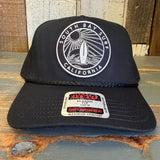 SOUTH BAY SURF CALIFORNIA 5 Panel Mid Profile Baseball Cap - Black