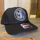 SOUTH BAY SURF CALIFORNIA 5 Panel Mid Profile Baseball Cap - Black