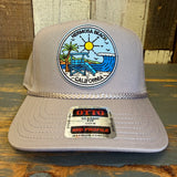Hermosa Beach SHOREFRONT 5 Panel Mid Profile Baseball Cap - Grey