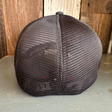SOUTH BAY SURF (Navy Colored Patch) :: "OTTO FLEX" 6 Panel Low Profile Mesh Back Trucker Hat - Midnight Camo