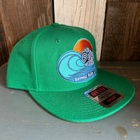 Hermosa Beach TUBULAR :: 6-Panel Mid Profile Snapback Hat - Kelly Green