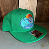 Hermosa Beach TUBULAR :: 6-Panel Mid Profile Snapback Hat - Kelly Green