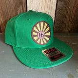 Hermosa Beach SUNBEAMS :: 6-Panel Mid Profile Snapback Hat - Kelly Green