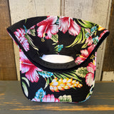 Manhattan Beach PIER & ROUNDHOUSE Hawaiian Pattern 6 Panel Low Profile Baseball Cap - A ‘o ia (Curved Brim)