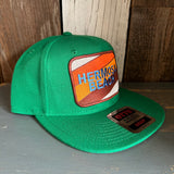 Hermosa Beach GOLF CARTS & YOGA PANTS :: 6-Panel Mid Profile Snapback Hat - Kelly Green