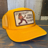 I ROCK, SILENTLY :: Trucker Hat - Gold