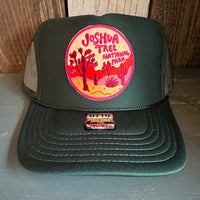 JOSHUA TREE NATIONAL PARK High Crown Trucker Hat - Dark Green