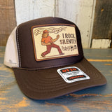 I ROCK, SILENTLY :: Trucker Hat - Brown/Khaki