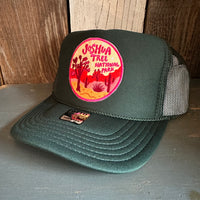 JOSHUA TREE NATIONAL PARK High Crown Trucker Hat - Dark Green