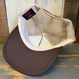 I ROCK, SILENTLY :: Trucker Hat - Brown/Khaki