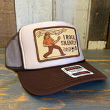 I ROCK, SILENTLY :: Trucker Hat - Khaki/Brown