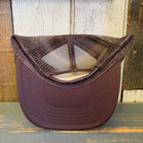 I ROCK, SILENTLY :: Trucker Hat - Khaki/Brown