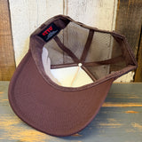 I ROCK, SILENTLY :: Trucker Hat - Khaki/Brown