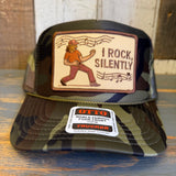 I ROCK, SILENTLY :: Trucker Hat - Full Camouflage