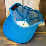 Hermosa Beach THE MECCA OF BEACH VOLLEYBALL Trucker Hat - Turquoise