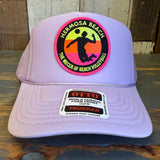 Hermosa Beach THE MECCA OF BEACH VOLLEYBALL Trucker Hat - Lavender
