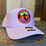 Hermosa Beach THE MECCA OF BEACH VOLLEYBALL Trucker Hat - Lavender