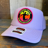 Hermosa Beach THE MECCA OF BEACH VOLLEYBALL Trucker Hat - Lavender