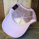 Hermosa Beach THE MECCA OF BEACH VOLLEYBALL Trucker Hat - Lavender