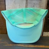 Hermosa Beach THE MECCA OF BEACH VOLLEYBALL Trucker Hat - Seafoam Green