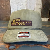 Hermosa Beach HERMOSA AVE Corduroy Baseball Cap - Olive Green