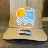 Hermosa Beach LIFEGUARD TOWER Corduroy Baseball Cap - Khaki