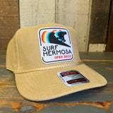Hermosa Beach SURF HERMOSA :: OPEN DAILY Corduroy Baseball Cap - Khaki