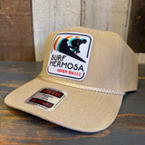 Hermosa Beach SURF HERMOSA :: OPEN DAILY Corduroy Baseball Cap - Khaki
