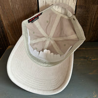 Hermosa Beach MUY HERMOSA :: COASTAL EDITION MINI 6 Panel Low Profile Style Dad Hat - Stone