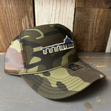 MANHATTAN BEACH PIER & ROUNDHOUSE Trucker Hat - Full Camouflage