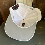 Hermosa Beach LIFEGUARD TOWER 6 Panel Mid Profile Snapback Hat - White