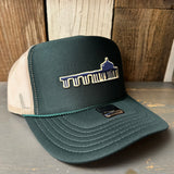 MANHATTAN BEACH PIER & ROUNDHOUSE High Crown Trucker Hat (Dark Green/Khaki)