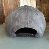 Hermosa Beach SHOREFRONT Premium 6-Panel Low Profile Snapback Hat - Heathered Black