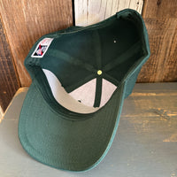 Hermosa Beach MUY HERMOSA 6 Panel Mid Profile Baseball Cap - Dark Green